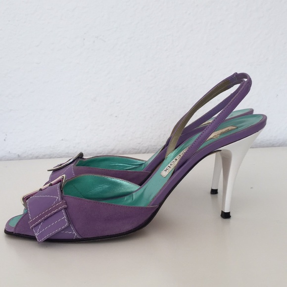 Christian Lacroix Vintage 90s Sling Back Pumps - Picture 3 of 13